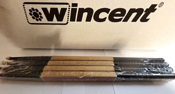 Wincent 7A Black (W-7ACB) trommestikker (4 par)