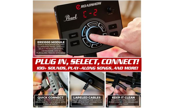 PEARL eROADSHOW digitalt trommesett